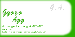 gyozo agg business card